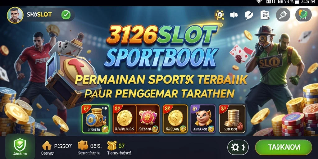 Screenshot gameplay 3126SLOT menampilkan taruhan olahraga yang mendebarkan.