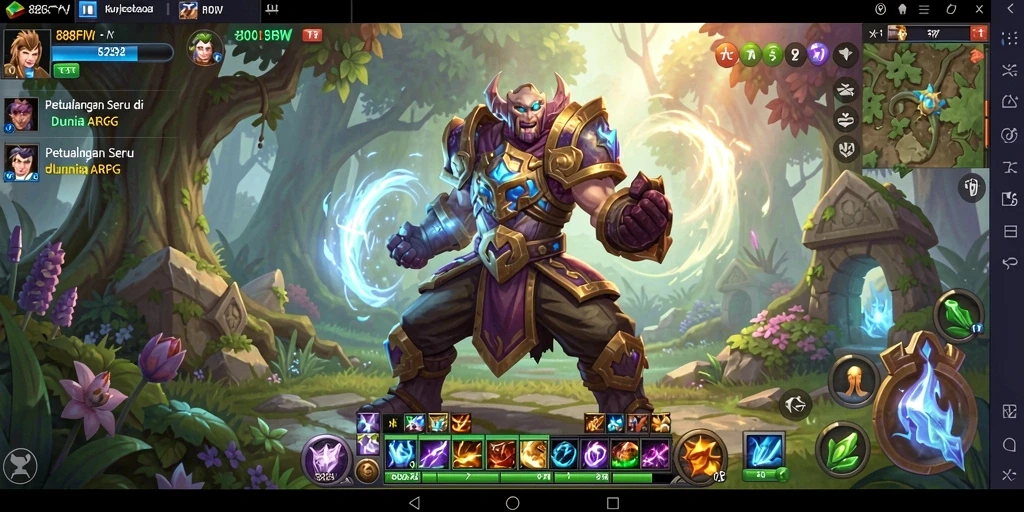 Tangkapan layar utama dari gameplay ARPG yang mendebarkan.