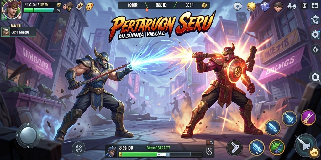 Tampilan gameplay seru di 888IDR dengan aksi pertarungan yang dinamis.