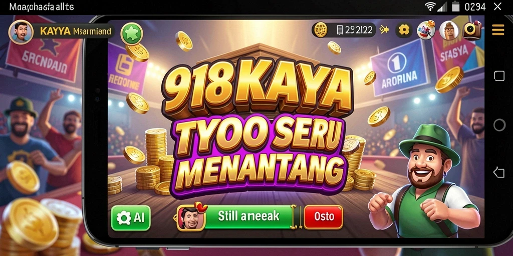 Tampilan gameplay <strong>918KAYA</strong> yang menarik saat membangun kerajaan bisnis.