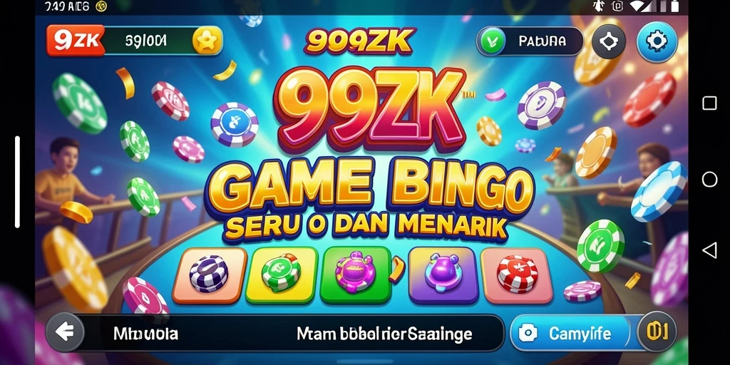 Screenshot gameplay 99ZK yang menampilkan suasana seru permainan Bingo.