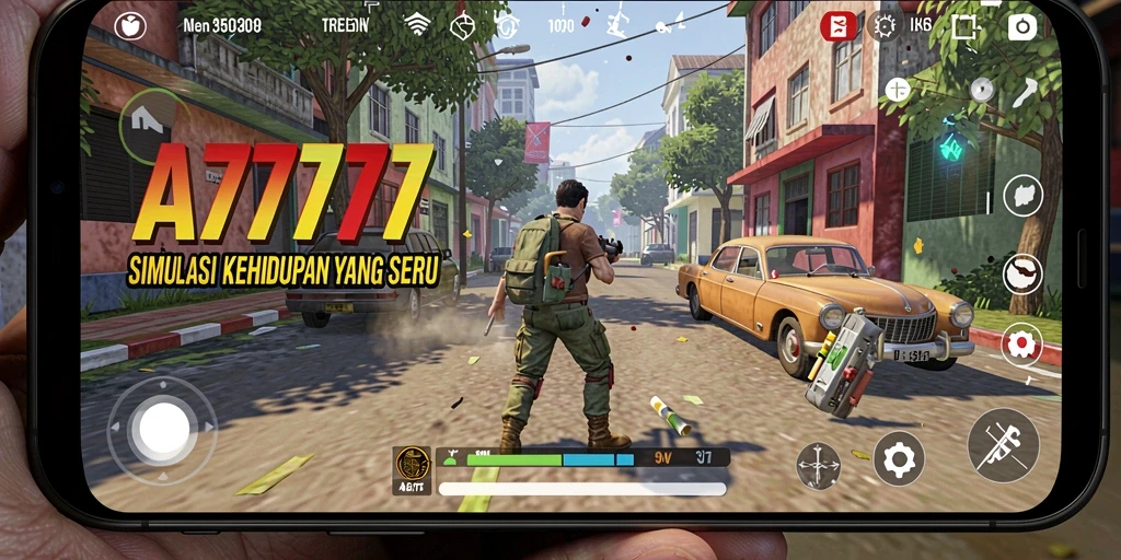 Tampilan gameplay yang menarik dalam A7777 menunjukkan kehidupan yang dinamis.