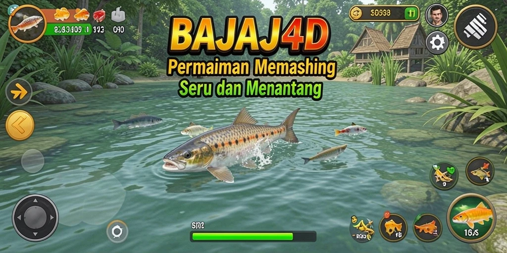 Tampilan gameplay memancing yang seru di BAJAJ4D.