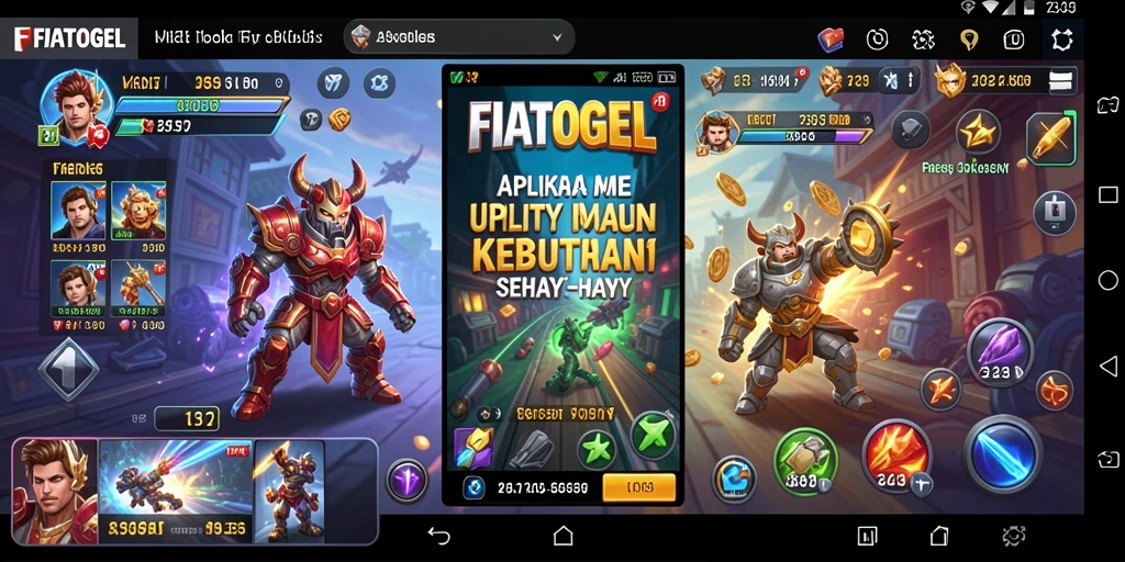 Screenshot FIATOGEL menampilkan antarmuka pengguna yang efisien dan fitur menarik.