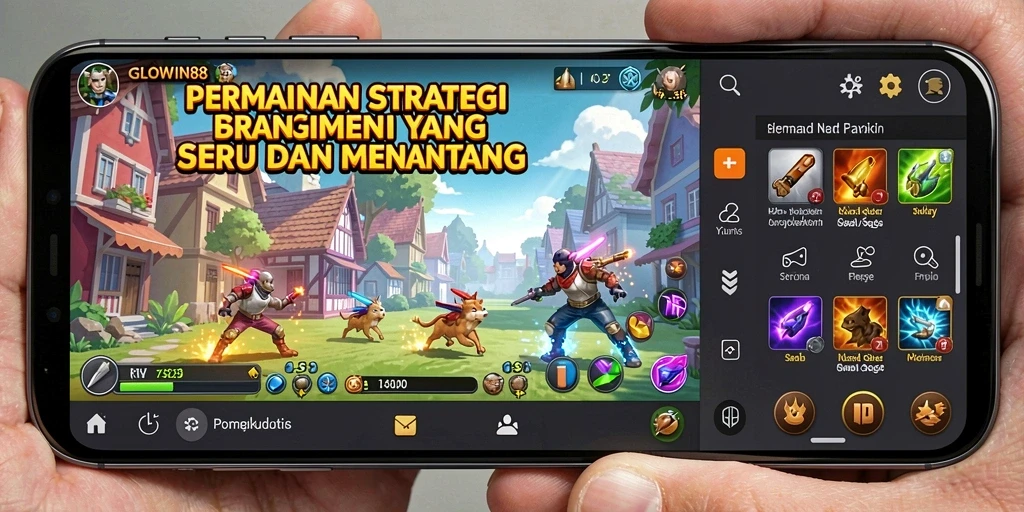 Tampilan gameplay menarik dari GLOWIN88 dengan elemen strategi.