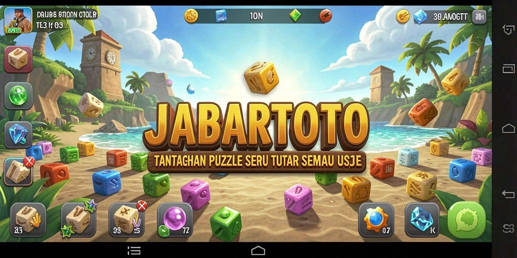 Screenshot gameplay JABARTOTO yang menampilkan tantangan Puzzle.