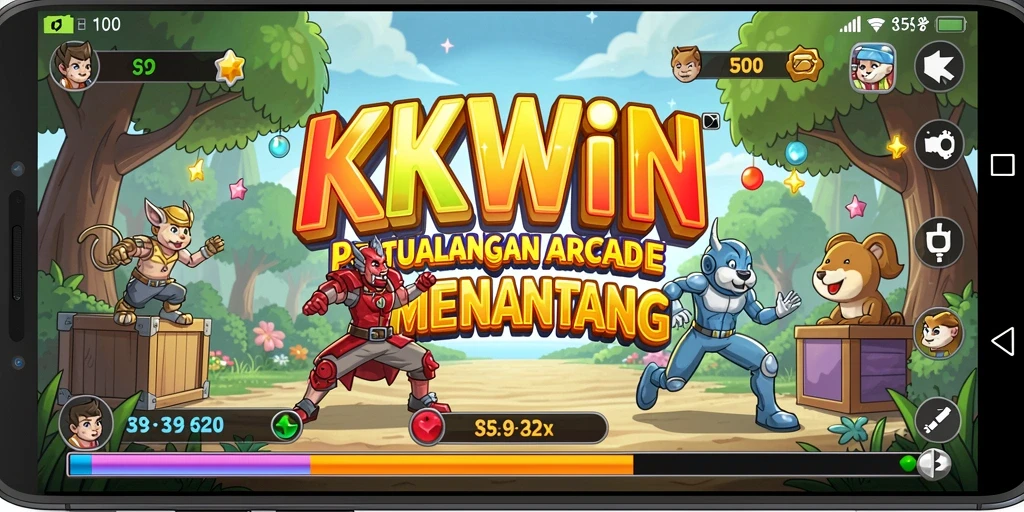 Tampilan gameplay seru dari KKWIN yang memikat pemain.