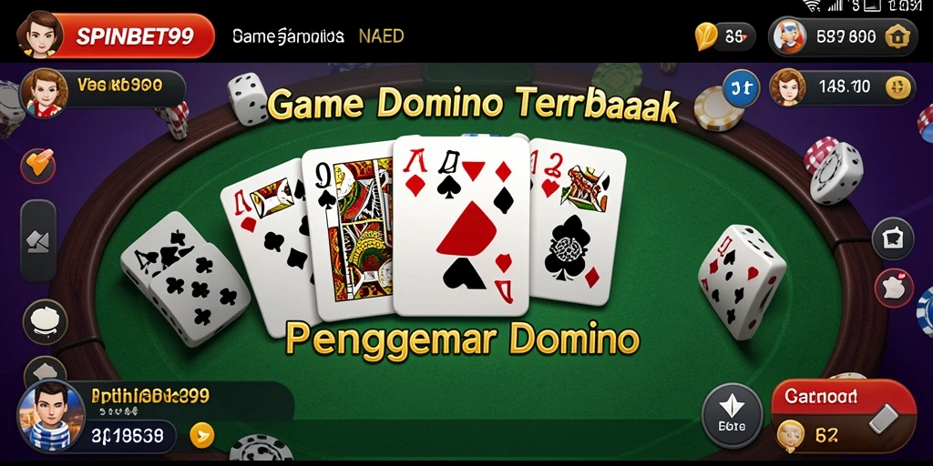 Tampilan gameplay menarik dari SPINBET99 aplikasi Domino.