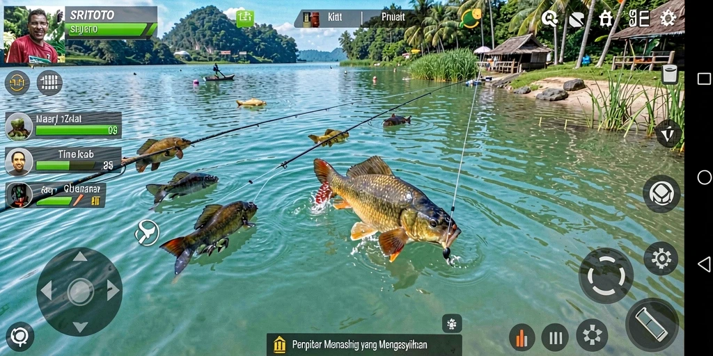 Tangkapan ikan besar dalam gameplay SRITOTO yang seru.