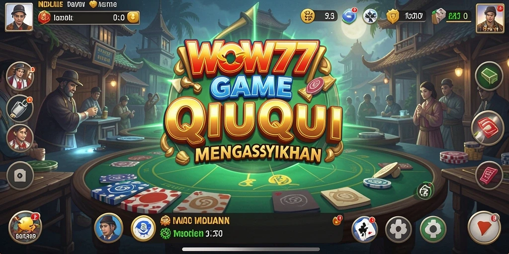 Screenshot gameplay WOW77 yang menampilkan aksi QiuQiu seru.
