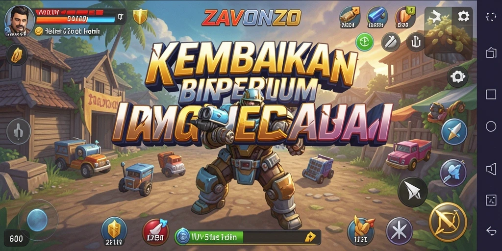 Tampilan gameplay ZAVONZO yang menarik dan strategis.